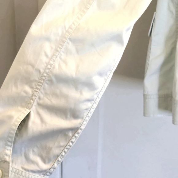 Calvin Klein Soft Green Cotton Fabric jacket style blouse/light jacket Like New! - Picture 6 of 7
